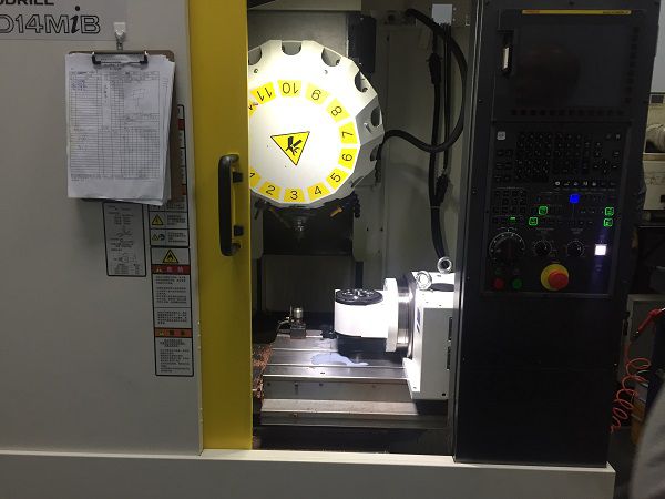 5 axis rotary table on FANUC robodrill