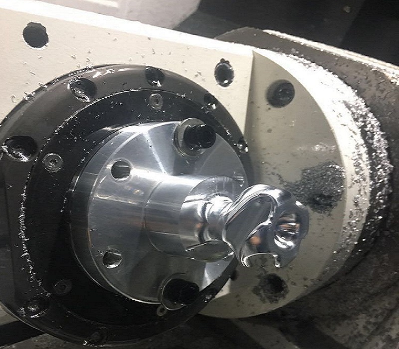 machining complex shape parts with 5 axis rotary table