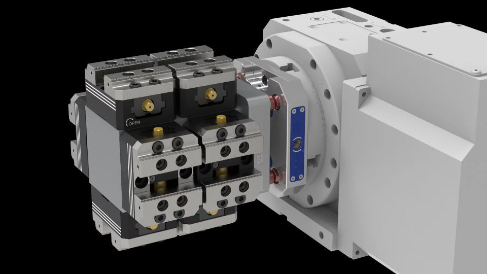 rotary table and vise for 3 face machining