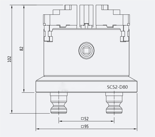 modular chuck SC52-D80
