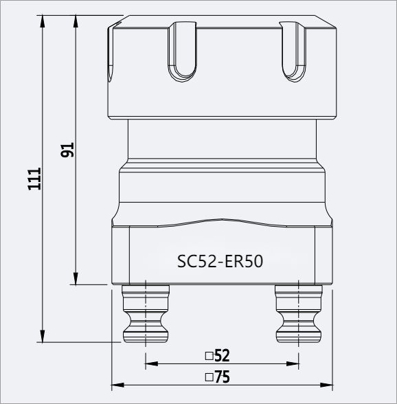modular collet SC52-ER50