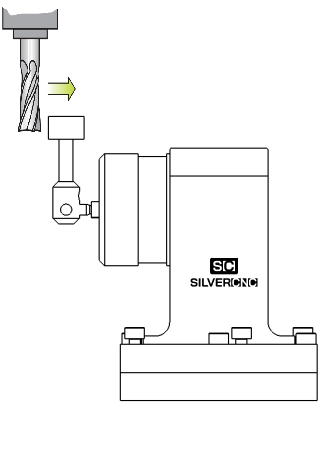 wireless tool setter for tool radius measurement